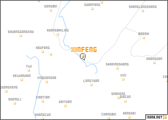 map of Xinfeng