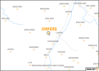 map of Xinfeng