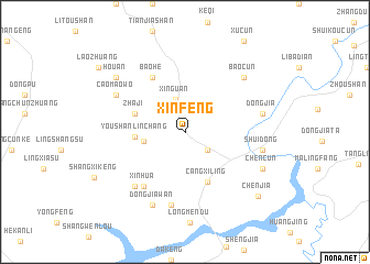 map of Xinfeng