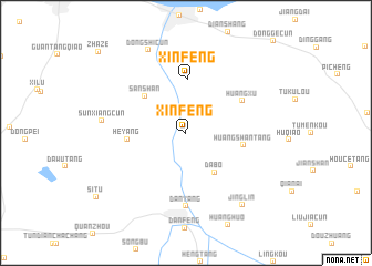 map of Xinfeng