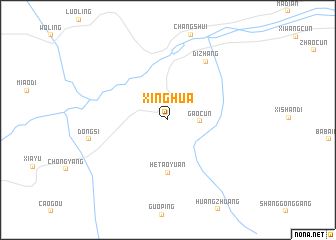 map of Xinghua