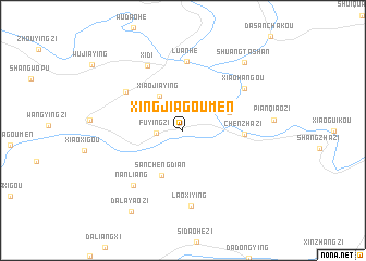 map of Xingjiagoumen