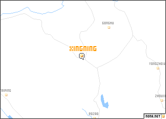 map of Xingning