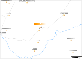 map of Xingning