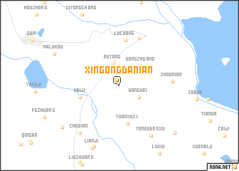 map of Xingongdanian