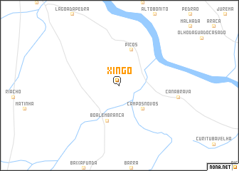 map of Xingó