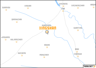 map of Xingshan