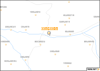 map of Xingxian