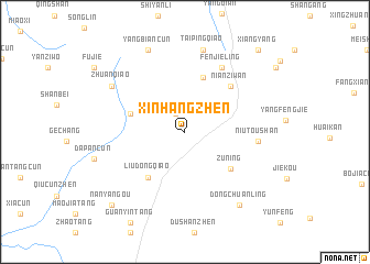 map of Xinhangzhen