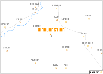map of Xinhuangtian
