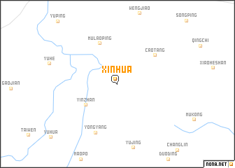 map of Xinhua