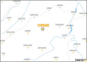 map of Xinhua