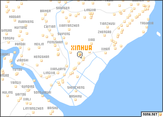 map of Xinhua