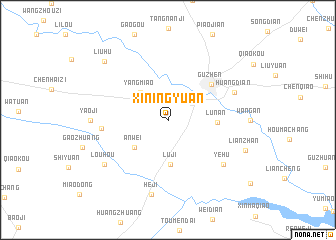 map of Xiningyuan
