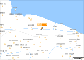 map of Xining