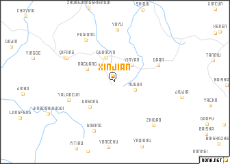 map of Xinjian
