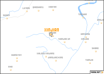 map of Xinjian