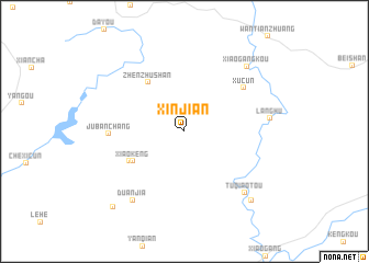 map of Xinjian