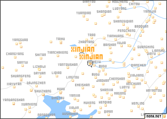 map of Xinjian