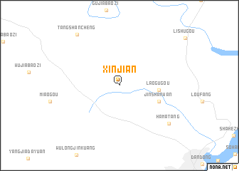 map of Xinjian