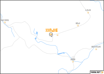 map of Xinjie