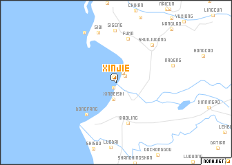 map of Xinjie