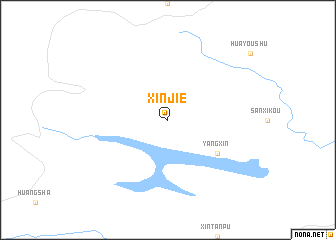 map of Xinjie