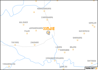 map of Xinjie