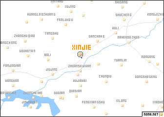 map of Xinjie