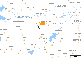 map of Xinjie