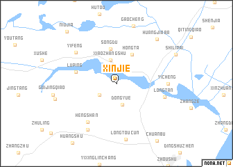 map of Xinjie