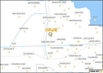 map of Xinjie