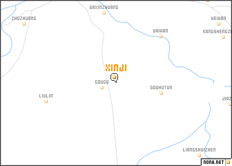 map of Xinji