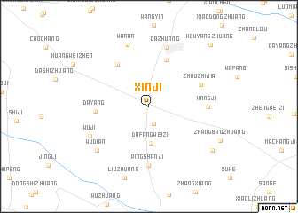 map of Xinji