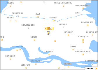 map of Xinji