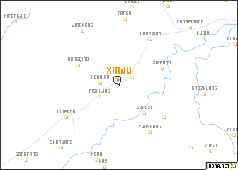 map of Xinju