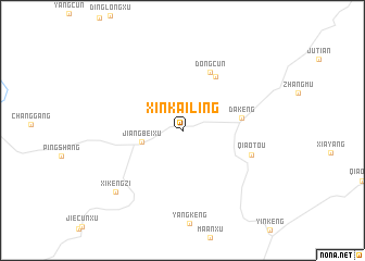 map of Xinkailing