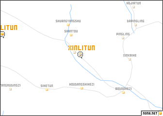 map of Xinlitun