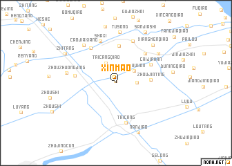 map of Xinmao