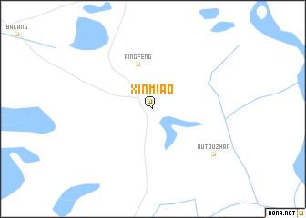 map of Xinmiao