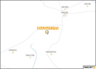 map of Xinmindadui