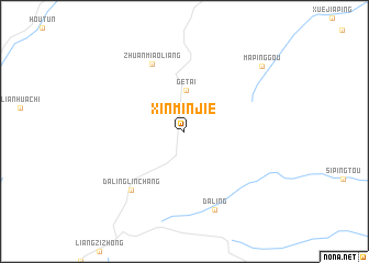 map of Xinminjie