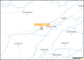 map of Xinmintun