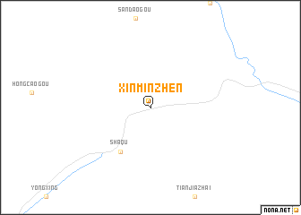 map of Xinminzhen
