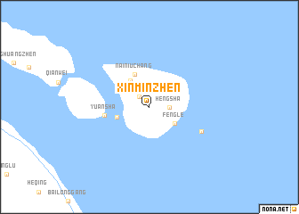 map of Xinminzhen
