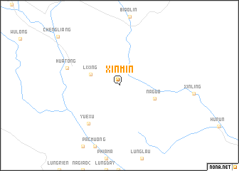 map of Xinmin