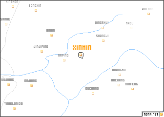map of Xinmin