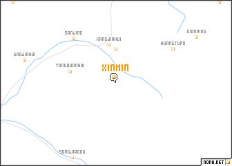 map of Xinmin
