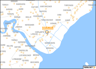 map of Xinmin