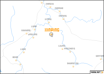 map of Xinping